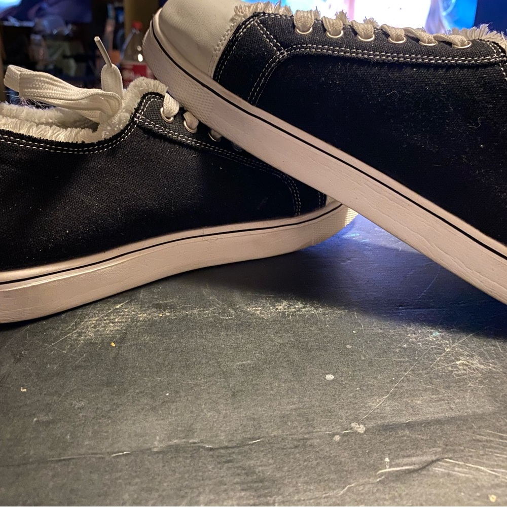 Black and White Casual Sneakers